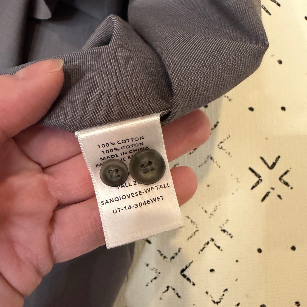 UNTiCKit Wrinkle-Free Sangiovese Shirt tall slim XL - Picture 7 of 9